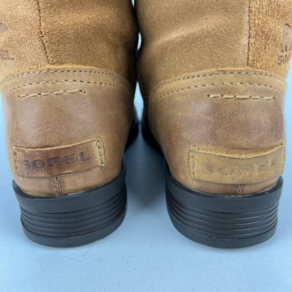 Sorel Womens Emelie Foldover Boot NL3025 Waterproof Camel Leather size 6.5 - Picture 6 of 16